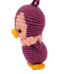 El Örgüsü Amigurumi Penguen Anahtarlık