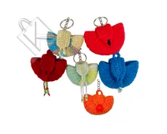 Çantanın çantası - el Örgüsü mini çanta anahtalık