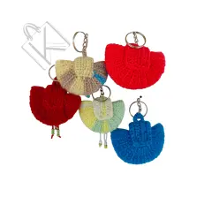 Çantanın çantası - el Örgüsü mini çanta anahtalık