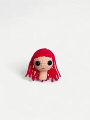 Uzun Saçlı Amigurumi Kalem Süsü