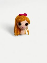 Uzun Saçlı Amigurumi Kalem Süsü