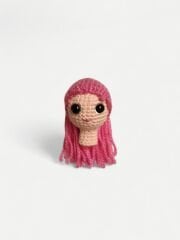 Uzun Saçlı Amigurumi Kalem Süsü