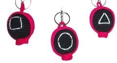 Amigurumi Kalamar Oyunu Anahtarlık