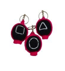 Amigurumi Kalamar Oyunu Anahtarlık