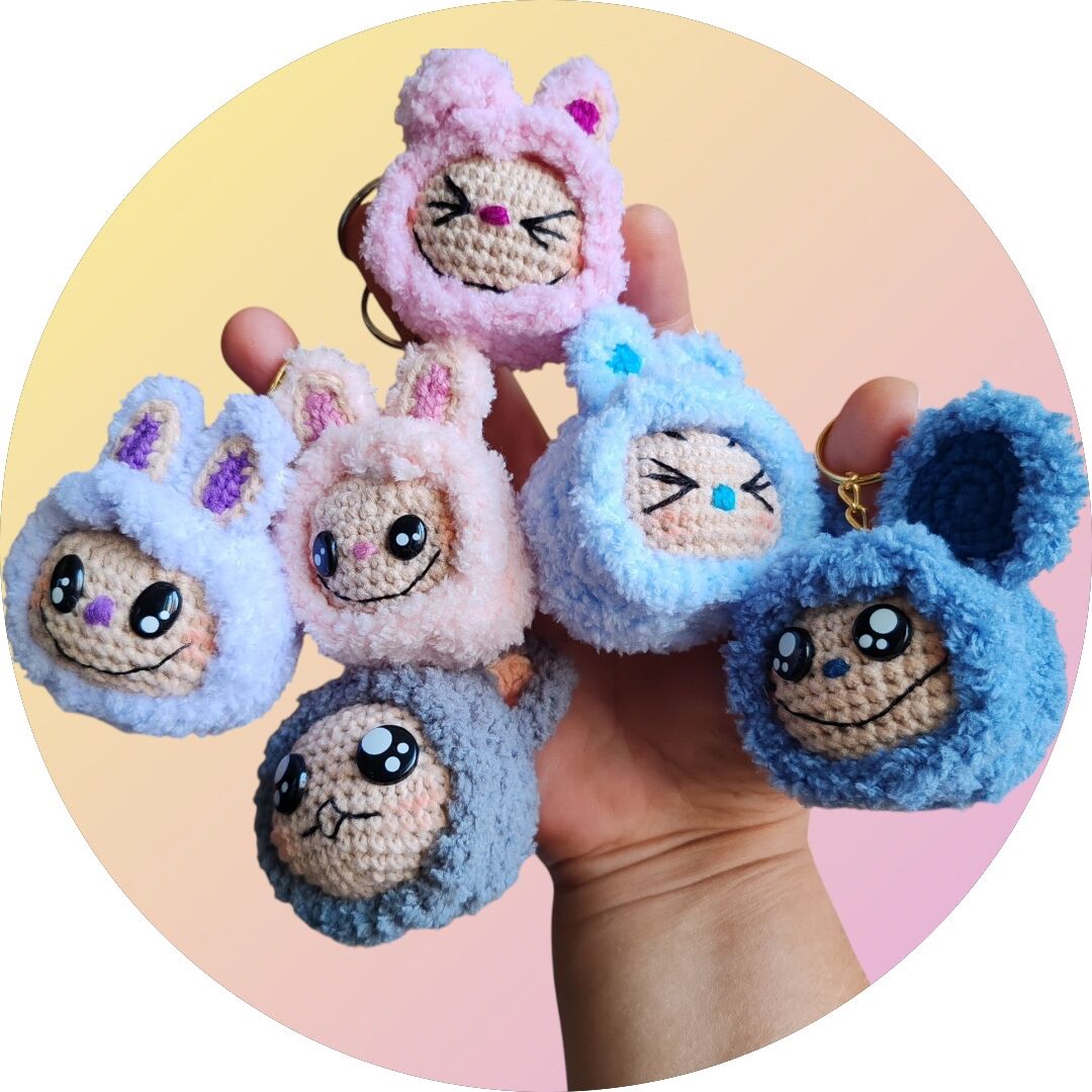 Amigurumi  Trendy  Pofuduk Anahtarlık