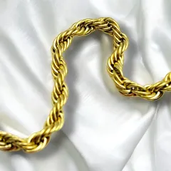 Gold Burgu Unisex Çelik Bileklik