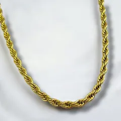 Gold Burgu Unisex Çelik Kolye