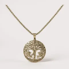 Hayat Ağacı Çelik Kolye