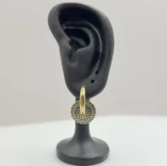 Kırmızı, Mavi ve Yeşil Tonlarında Bohem Küpe