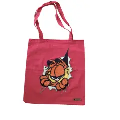 El Yapımı Kedi Punch Nakışı Kanvas Çanta