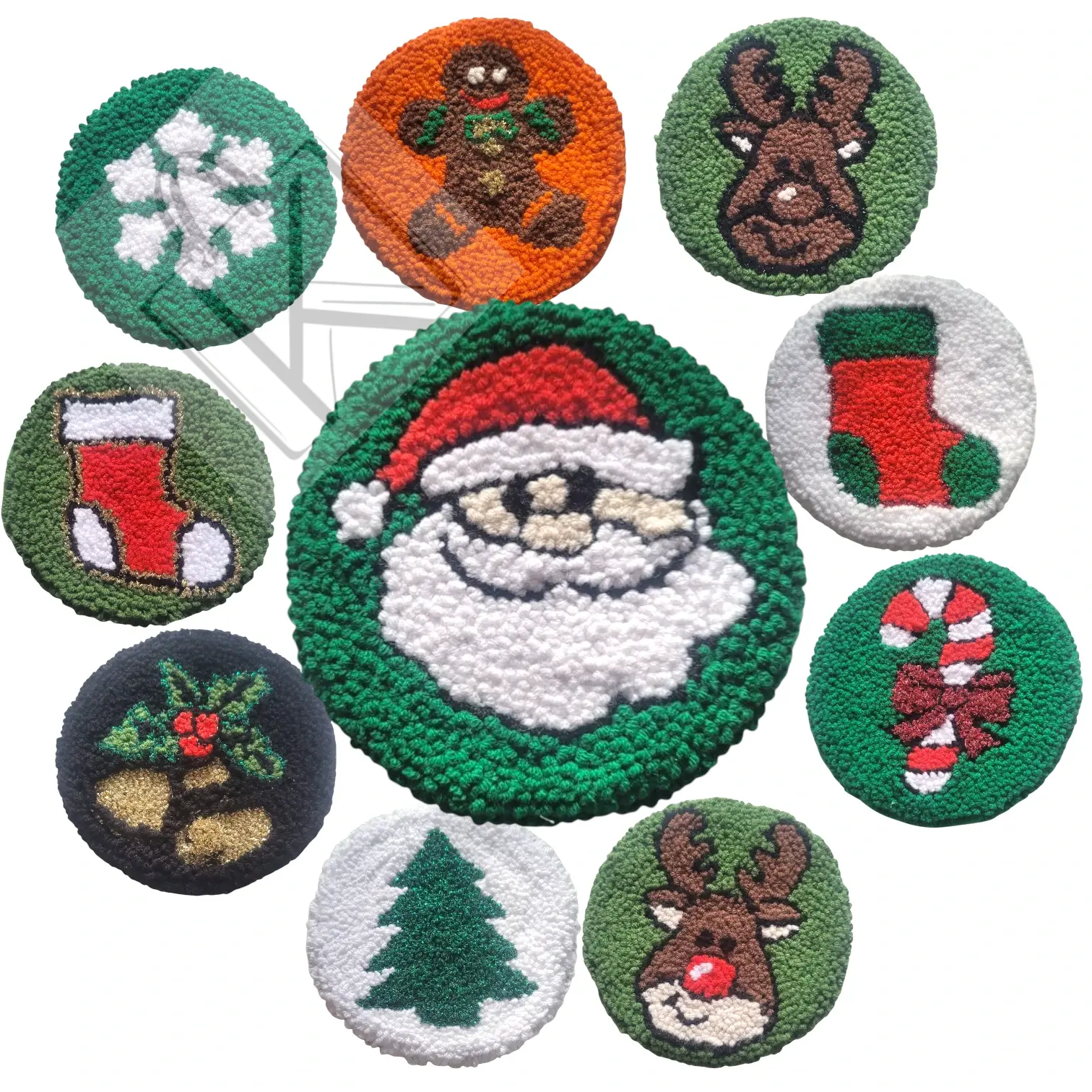 Kalemonart 3 lü Yılbaşı Temalı Bardak Altlığı