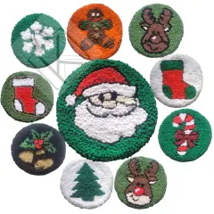 Kalemonart 3 lü Yılbaşı Temalı Bardak Altlığı