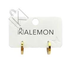 Minimalist Gold Ton Çelik Halka Küpe